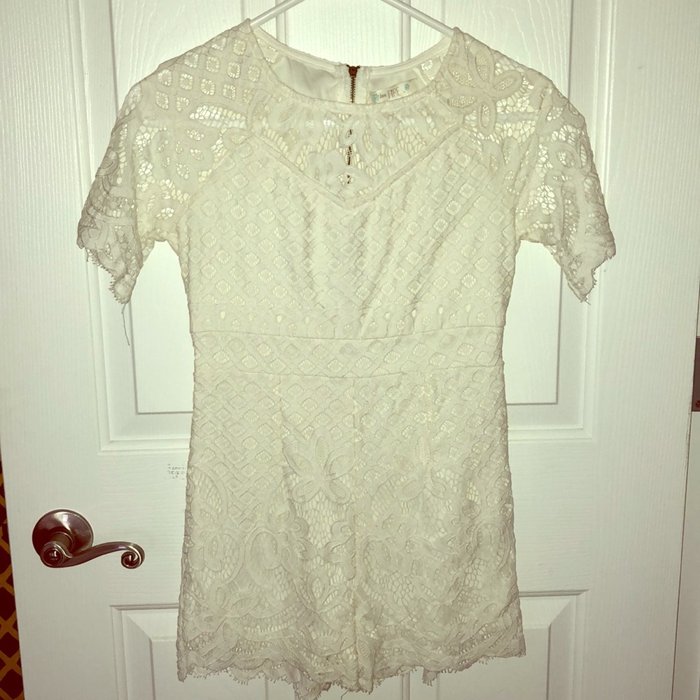 White Lace Romper